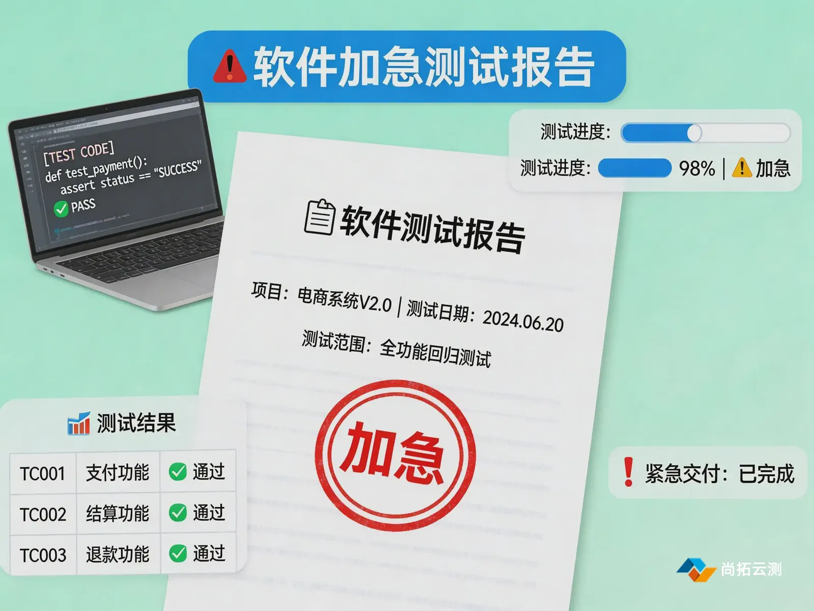 软件测试报告加急 软件测试报告加急